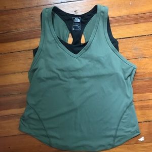 North face built in bra tank top
